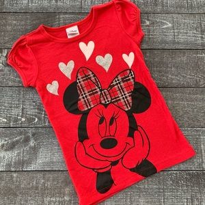 Disney Minnie Mouse Plaid Bow Shirt